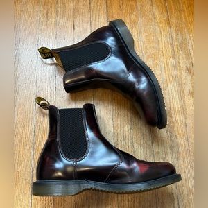 Dr Martens Flora Chelsea Boot in Cherry Red size women’s US 8